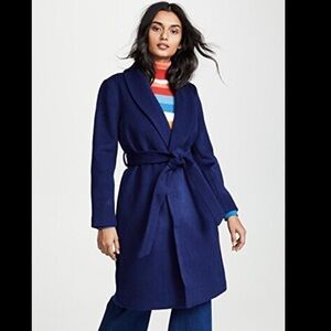 Madewell Shawl Collar Wrap Wool Coat